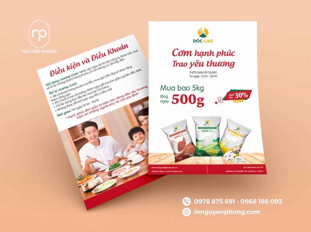 Thiết kế tờ rơi sáng tạo thu hút người xem